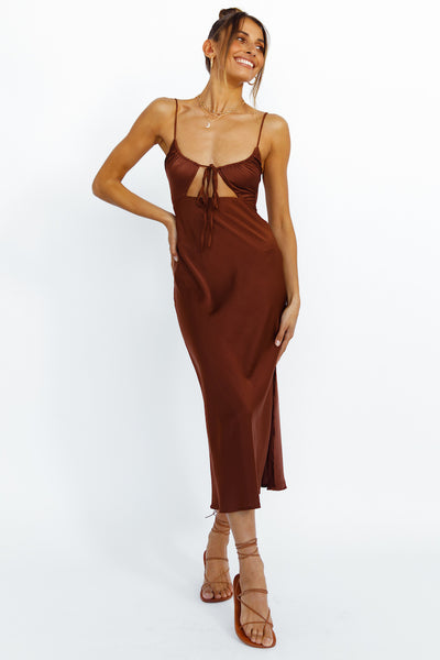 Cariele Maxi Dress Brown