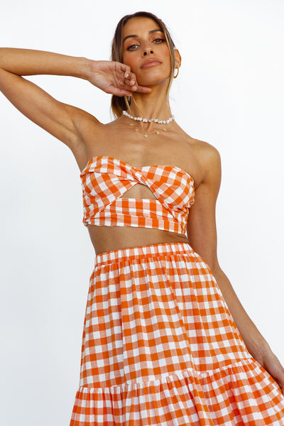 Peach Perfect Crop Top Orange