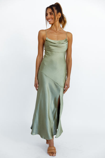 Forever Mine Maxi Dress Olive