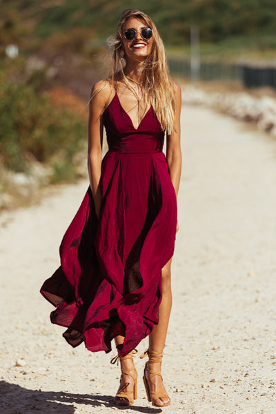 Harlow Maxi Dress Wine