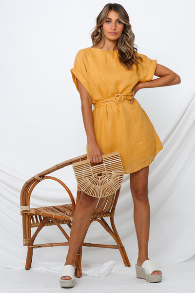 Spread Love Dress Mustard