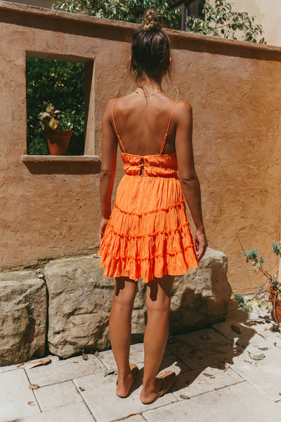 Fruity Mornings Dress Orange