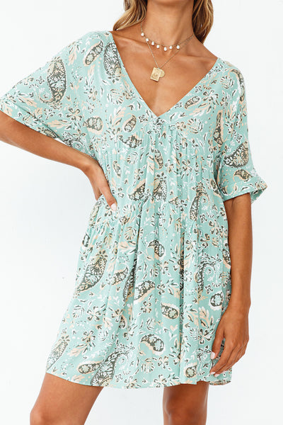 Meadow Breeze Dress Green