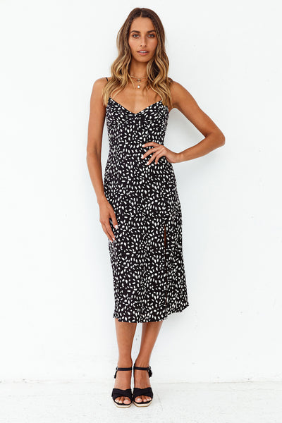 Passion Of Home Midi Dress Black