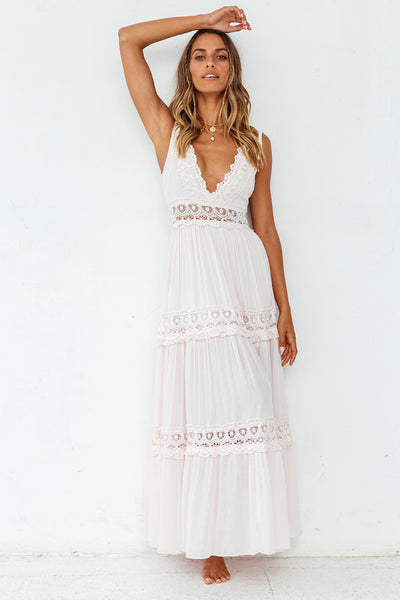 Playing Games Maxi Dress Pink