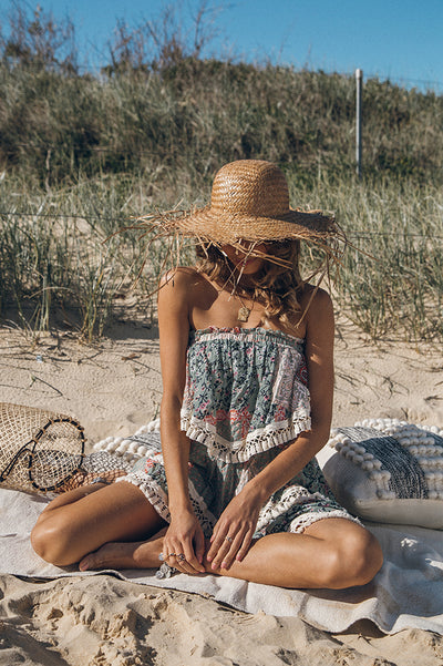 Playa Del Carmen Crop Top Green